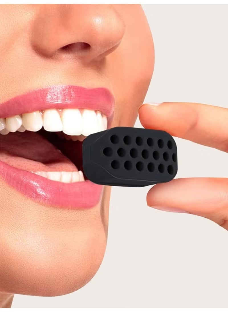 Cuken 2-Piece Black Jaw Exerciser Chisel Ball Chisel Jawline Exercise Ball For Facial Toner - Image 2